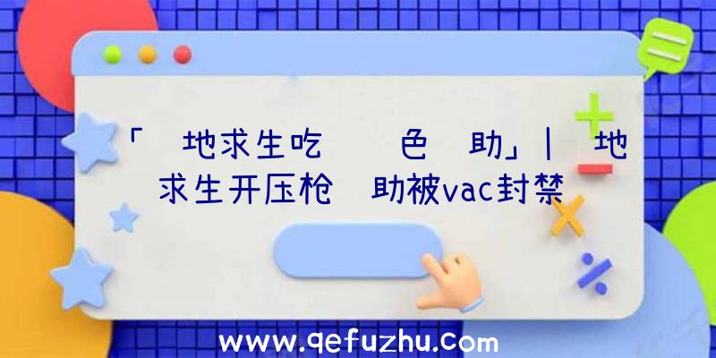 「绝地求生吃鸡绿色辅助」|绝地求生开压枪辅助被vac封禁